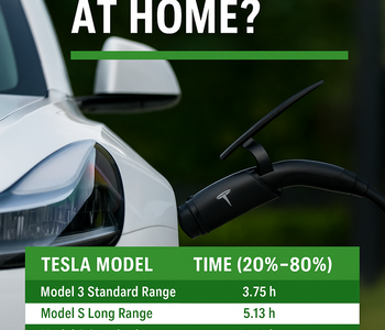 🔌 How Fast Does a Tesla Charge at Home? | Tesla Charging Times with Primecom 40-Amp EV Charger