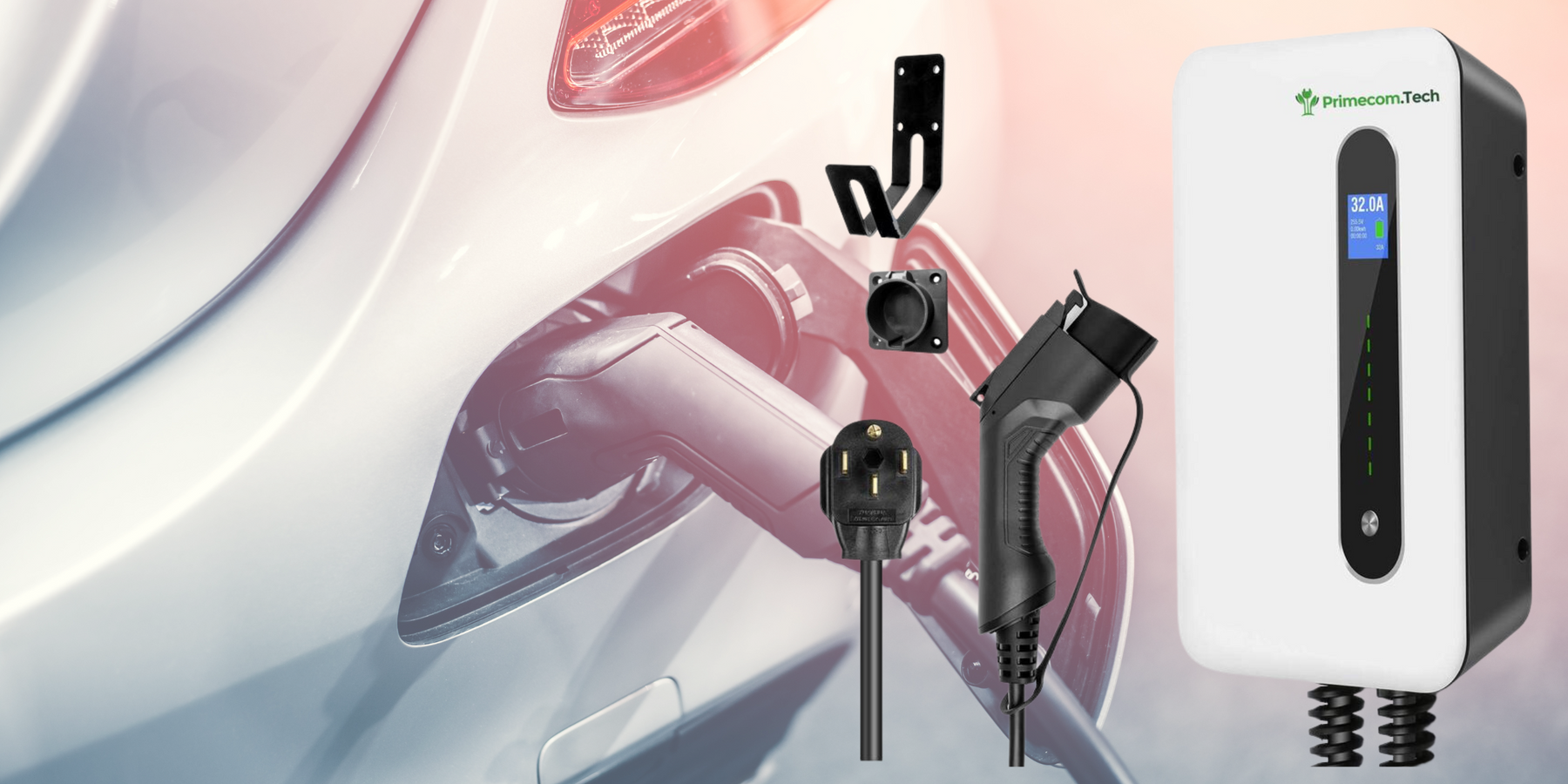 Revolutionize Your Electric Vehicle Charging Experience with Primecom's 32 & 40 Amp Level-2 Smart EV Chargers