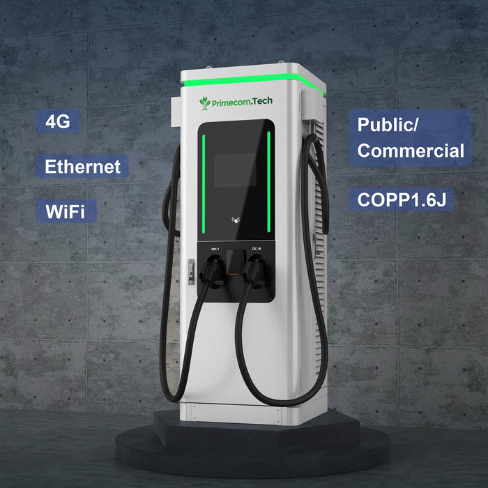 Primecom.Tech Level 3 DC Dual Dispenser EV Charger Supercharger DC Fast Charger for Electric Vehicles
