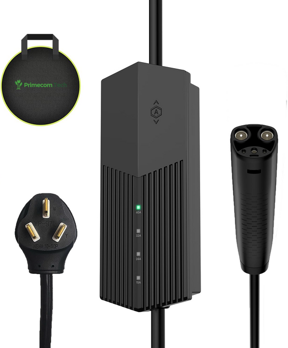 40 Amp Tesla EV Charger – NACS Connector | 30ft - 40ft - 50ft Cord | Level 2 Home Charging (NEMA 14-50 / 10-50 / 6-50)