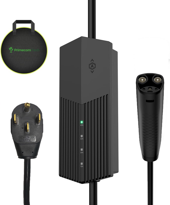 40 Amp Tesla EV Charger – NACS Connector | 30ft - 40ft - 50ft Cord | Level 2 Home Charging (NEMA 14-50 / 10-50 / 6-50)