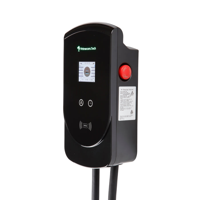 Primecom 80 Amp Level 2 EV Charger | 18ft to 50ft Cord Lengths | 22KW 220 Volt