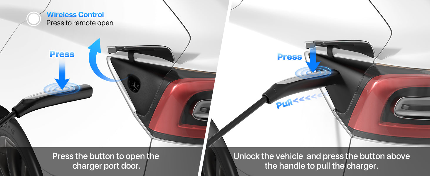 40 Amp Tesla EV Charger – NACS Connector | 30ft - 40ft - 50ft Cord | Level 2 Home Charging (NEMA 14-50 / 10-50 / 6-50)