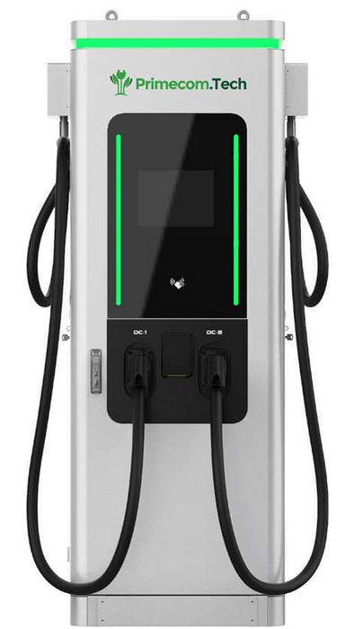 Primecom.Tech Level 3 DC Dual Dispenser EV Charger Supercharger DC Fast Charger for Electric Vehicles