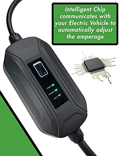 Primecom 32 Amp Level 2 Electric Vehicle (EV) Charger Amperage Adjustable