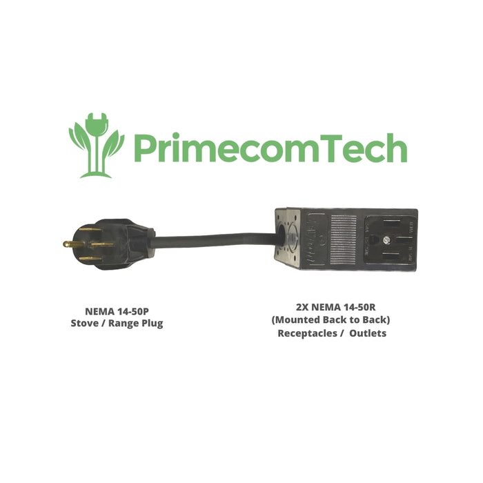 Primecomtech Y Adapter Outlet