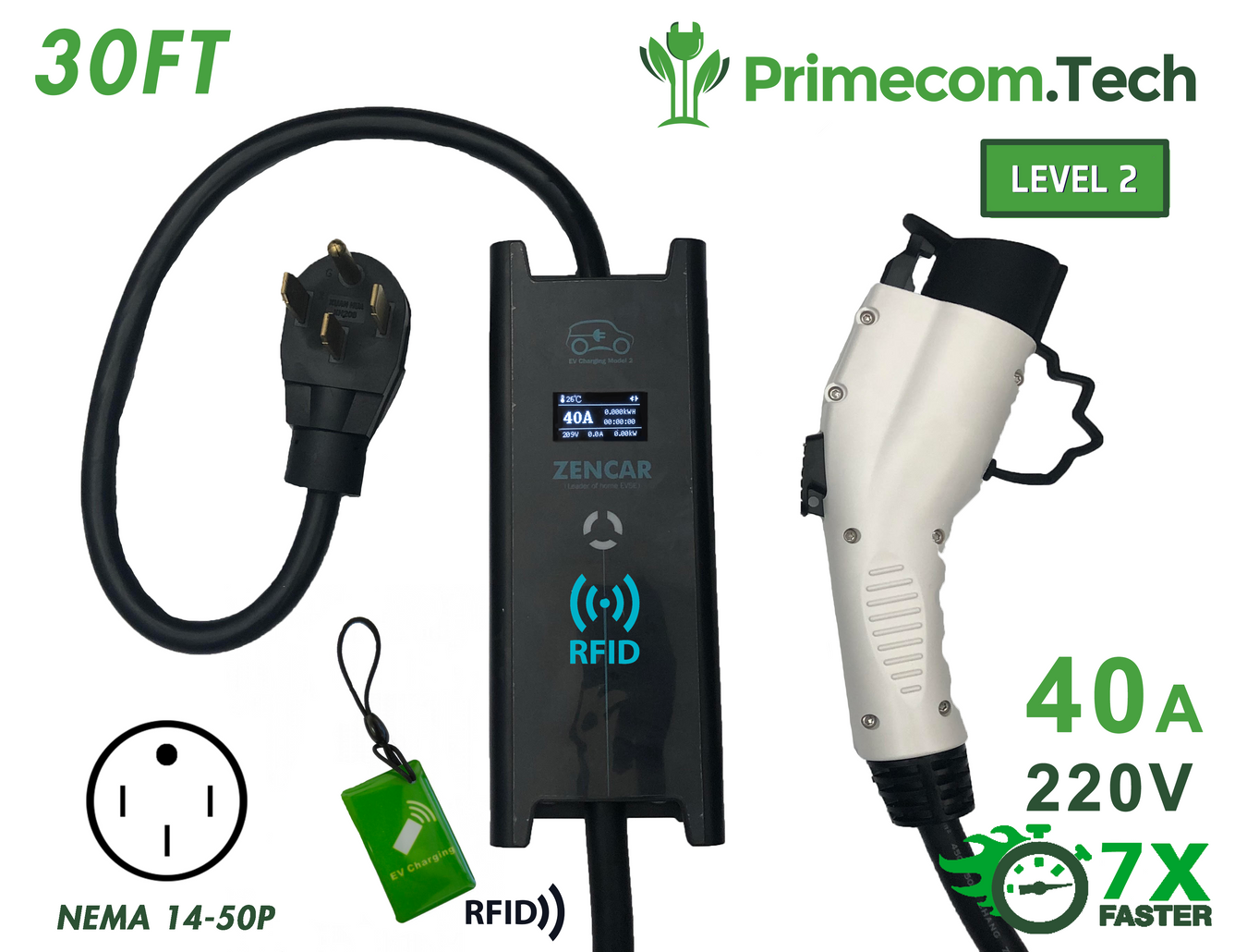 Primecom Level 2 40A Chargers - Powerful & Reliable — PRIMECOMTECH