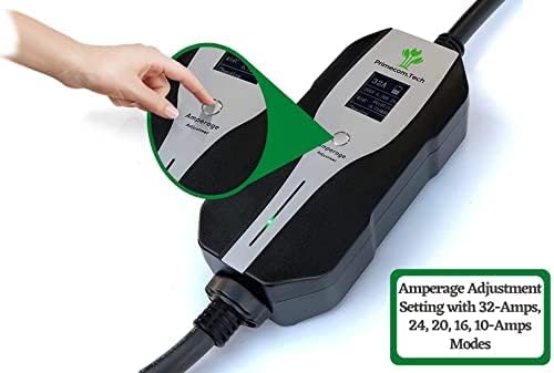 Primecom Level-2 32A Adjustable EV Charger, Type-2 IEC 62196, 10M, 220V