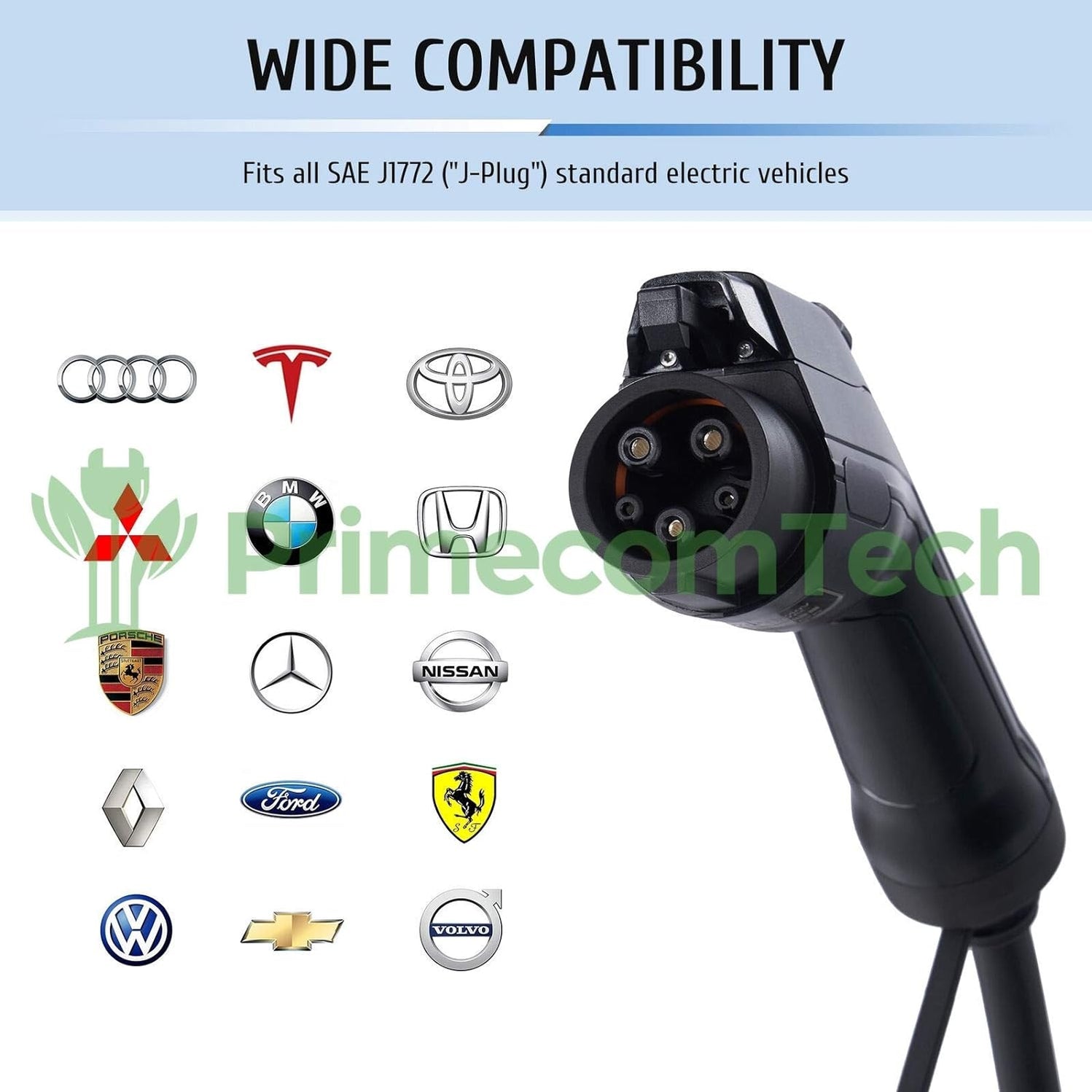 32 Amp Level 2 Electric Vehicle (EV) Charger Amperage Adjusta