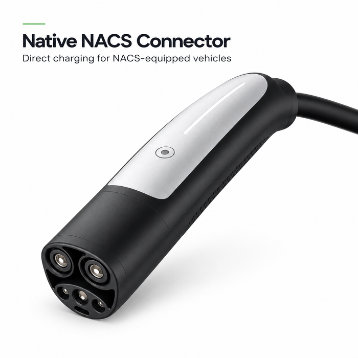 Tesla Model 3 Level 2 EV Charger – 40A / 9.6kW | Portable NACS | 30–50 ft