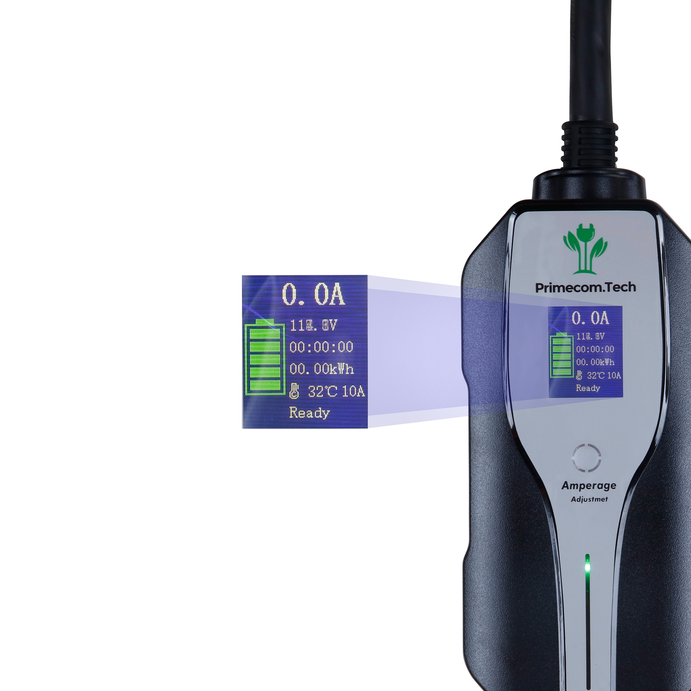 32 Amp Level 2 Electric Vehicle (EV) Charger Amperage Adjusta