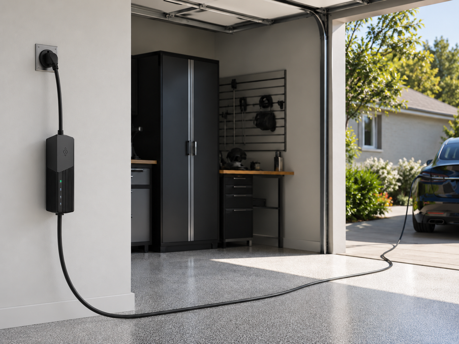 Tesla Model Y Level 2 EV Charger – 40A / 9.6kW | Portable NACS | 30–50 ft