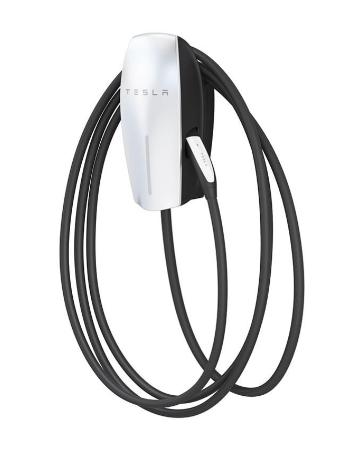 This Tesla Gen 2 Wall Charger has customizable power levels, allowing installations with almost any electrical system.
