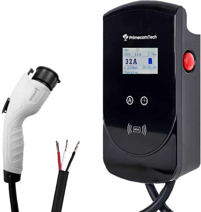 Primecom 32 & 40 Amp Level 2 EV Charger | 220 Volt | 25 & 30 Feet Length