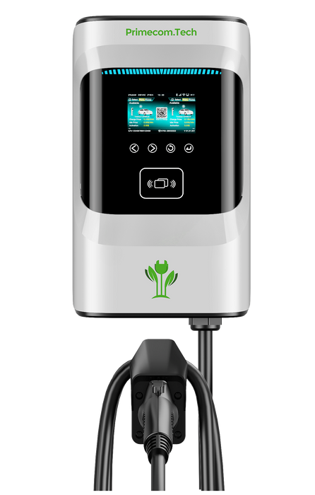 Prime Charge 208V 240V 277V Commercial Electric Vehicle (EV) Charging Station with single connector