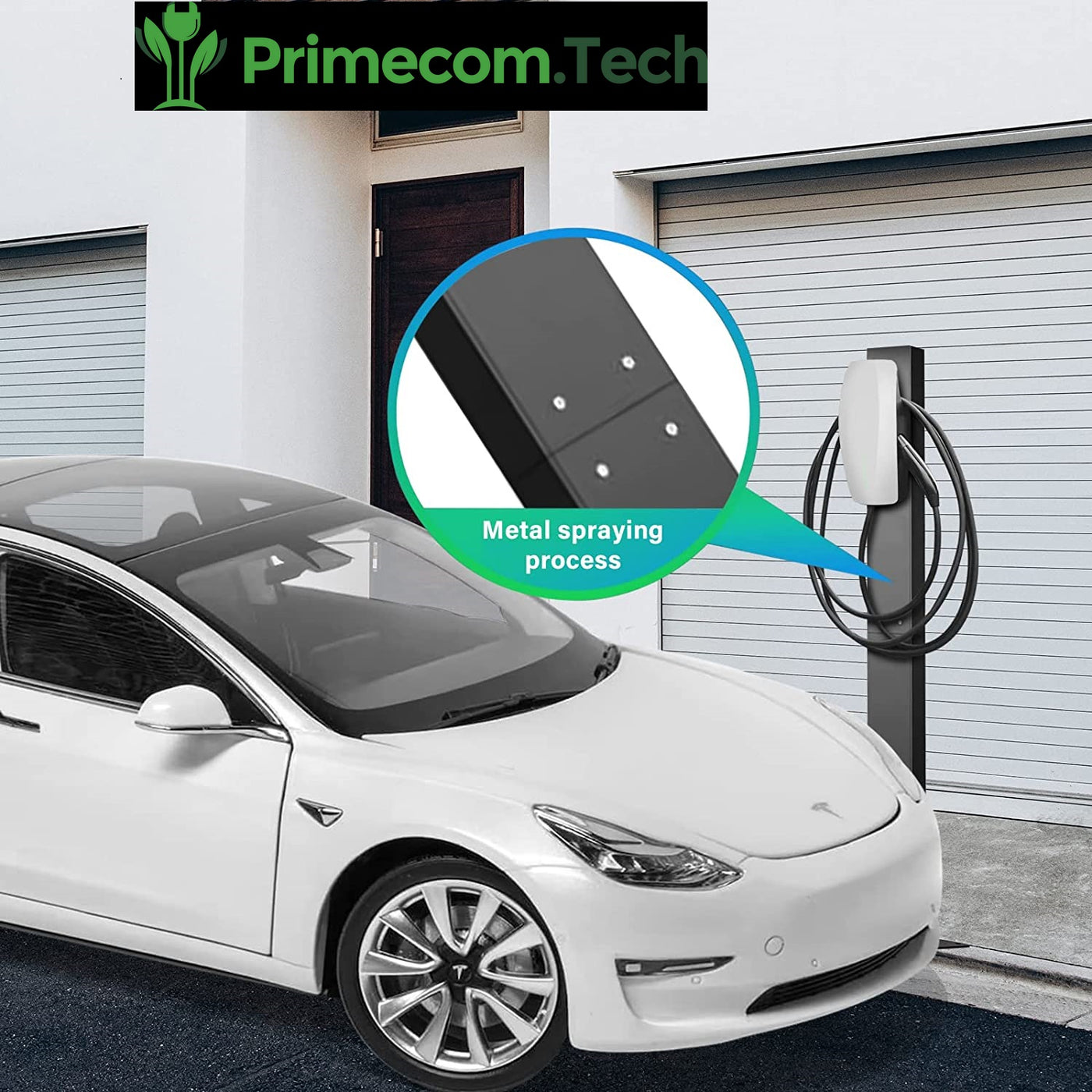 TESLA GEN3 and GEN2 EVSE Wall Connector Pedestal Mounted EV Charging